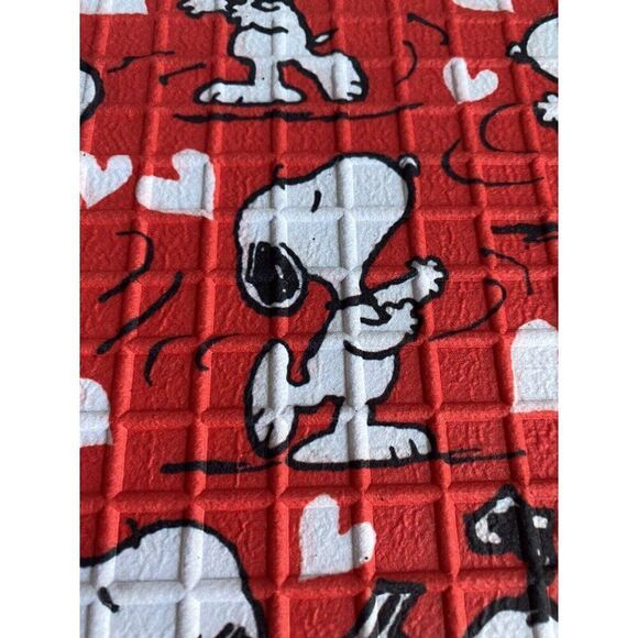 Peanuts Snoopy Valentines Outdoor Rubber Door Mat Rug 18X30” Red Hearts NEW - Picture 7 of 14